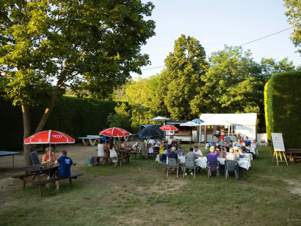 restauration au camping, coin snack